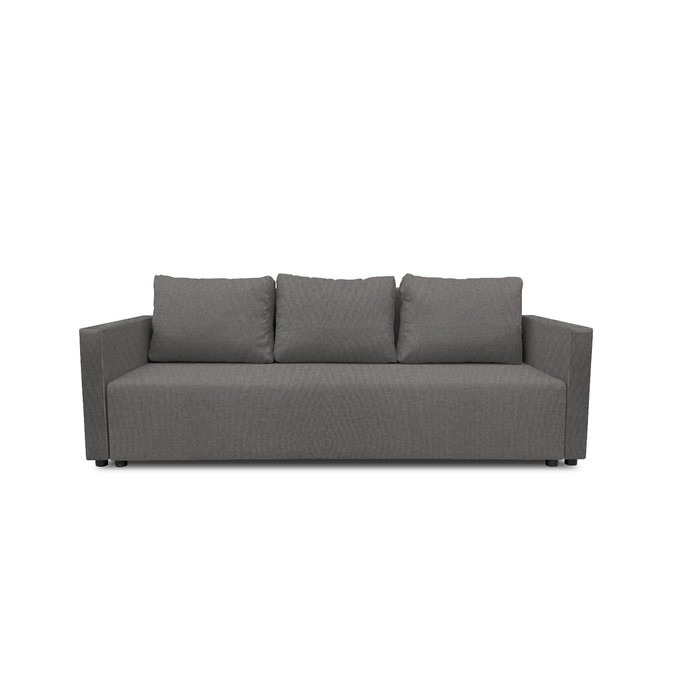 Прямой диван «Алиса 4», еврокнижка, рогожка bahama, цвет steel угловой диван алиса еврокнижка рогожка bahama arben цвет steel