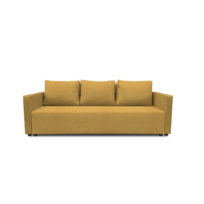 Прямой диван «Алиса 4», еврокнижка, велюр dream, цвет yellow прямой диван мария еврокнижка велюр dream цвет yellow