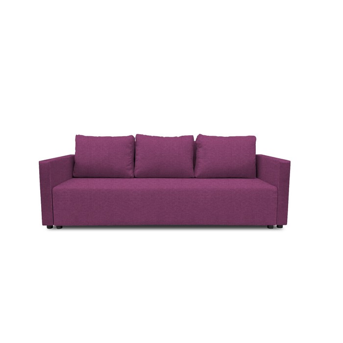 Прямой диван «Алиса 4», еврокнижка, рогожка savana, цвет berry прямой диван алиса 4 механизм еврокнижка рогожка цвет savana chocolate