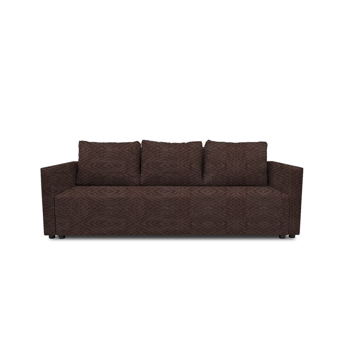 Прямой диван «Алиса 4», еврокнижка, рогожка savana, цвет chocolate прямой диван алиса 4 еврокнижка рогожка savana цвет grey