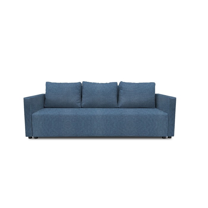 Прямой диван «Алиса 4», еврокнижка, рогожка savana plus, цвет denim прямой диван алиса 4 еврокнижка рогожка savana цвет grey