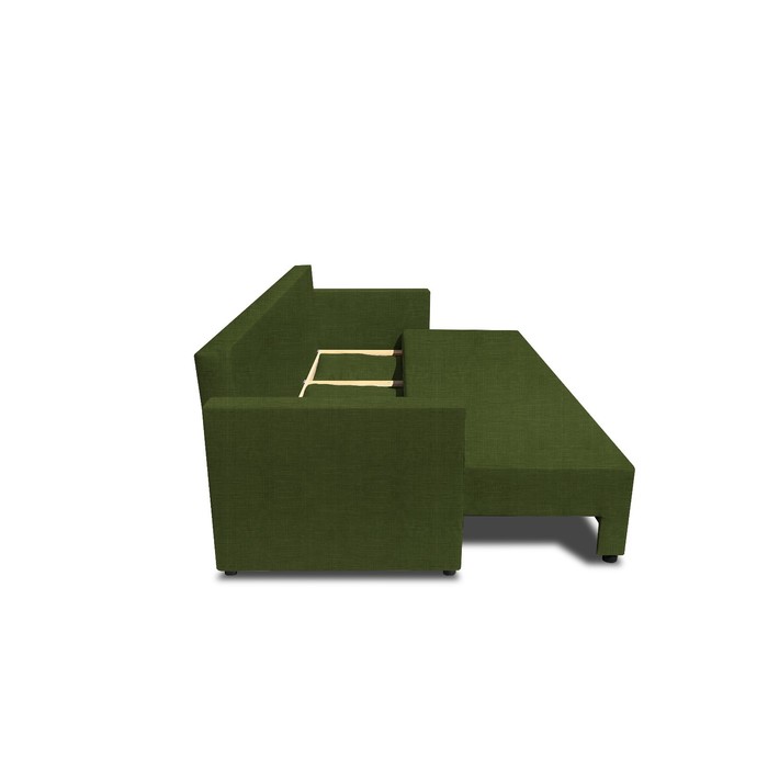 

Прямой диван «Алиса 4», еврокнижка, велюр vital, цвет green