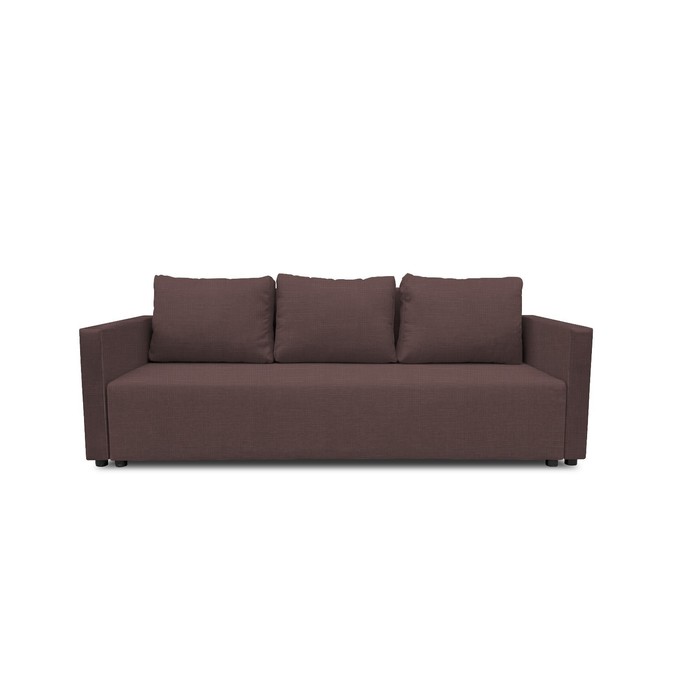 Прямой диван «Алиса 4», еврокнижка, велюр vital, цвет java
