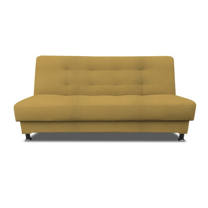 Прямой диван «Идальго», книжка, рогожка bahama plus, цвет yellow 23022