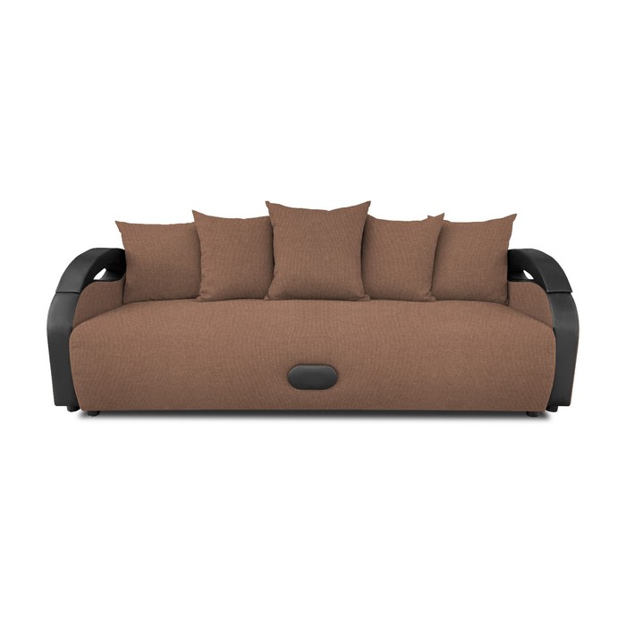 Прямой диван «Мария», еврокнижка, рогожка bahama, цвет hazel 28535