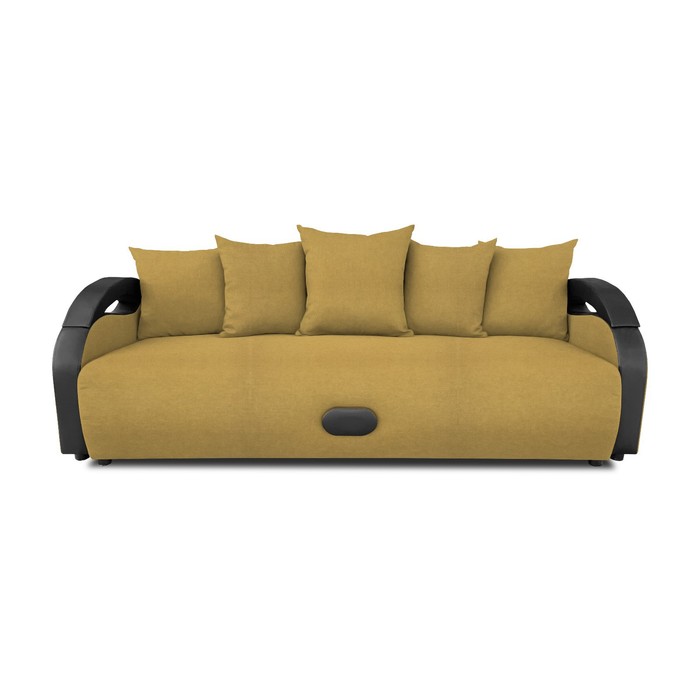 Прямой диван «Мария», еврокнижка, рогожка bahama plus, цвет yellow прямой диван идальго книжка рогожка bahama plus цвет yellow
