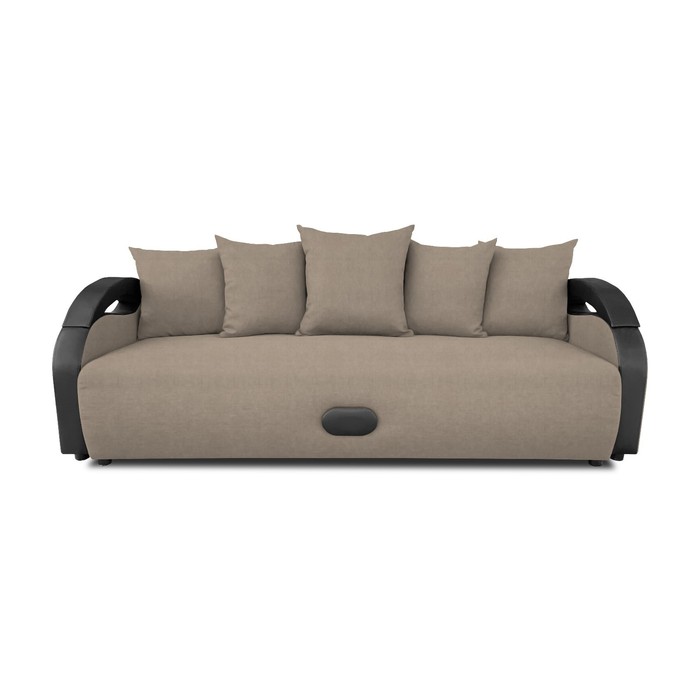 Прямой диван «Мария», еврокнижка, велюр bingo, цвет beige