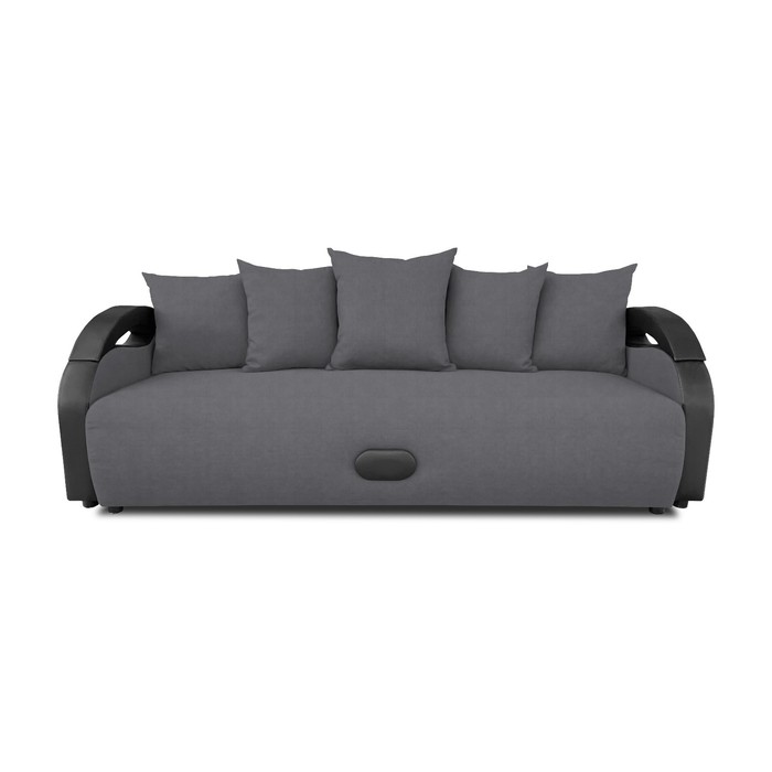 Прямой диван «Мария», еврокнижка, велюр bingo, цвет grafit диван прямой конте серый mebelvia велюр germes grafit велюр