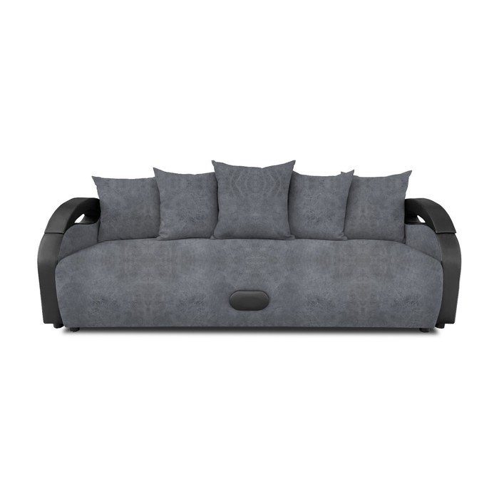 Прямой диван «Мария», еврокнижка, велюр dakota, цвет grey прямой диван мария еврокнижка велюр dream цвет chocolate