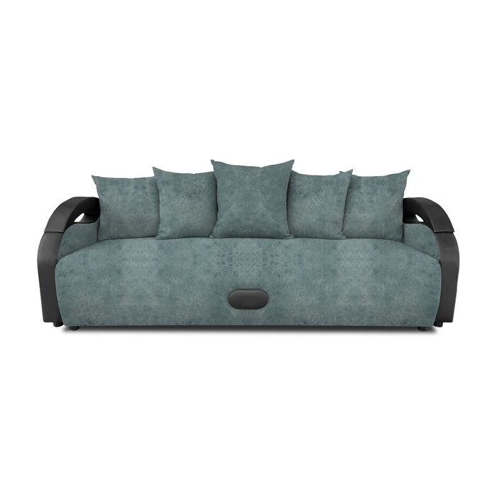 Прямой диван «Мария», еврокнижка, велюр dakota, цвет mint