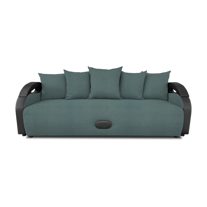 Прямой диван «Мария», еврокнижка, велюр dream, цвет mint