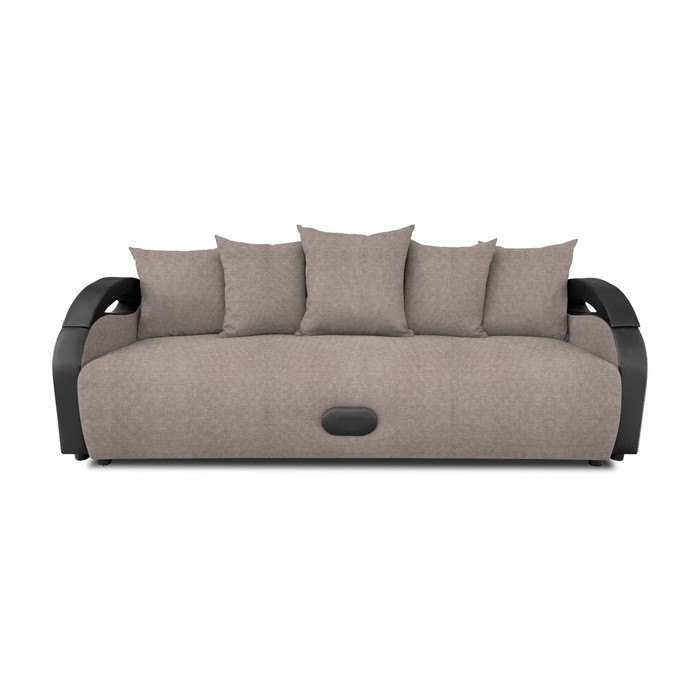 Прямой диван «Мария», еврокнижка, рогожка savana plus, цвет mocca