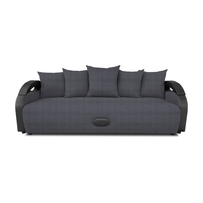 Прямой диван «Мария», еврокнижка, велюр shaggy, цвет grafit диван прямой конте серый mebelvia велюр germes grafit велюр