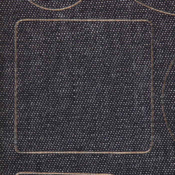 Заплатки клеевые лист с ассорти 10*18см темно-джинсовый