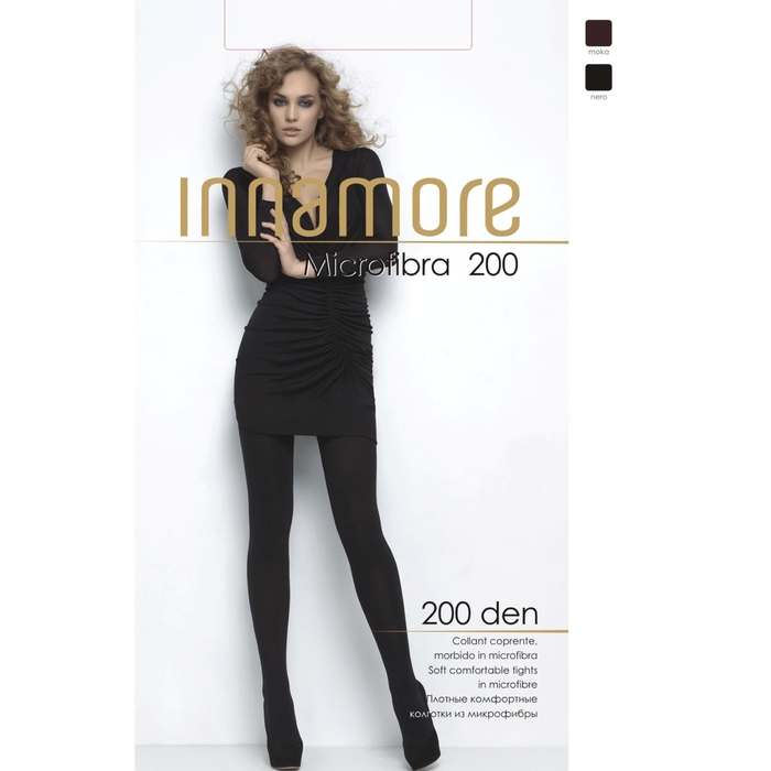 Колготки женские INNAMORE Microfibra 200 den, цвет чёрный (nero), размер 2