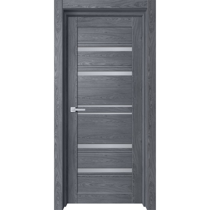 Дверное полотно «О3», 600×2000 мм, остеклённое, пвх, сатинат, цвет ольха серая
