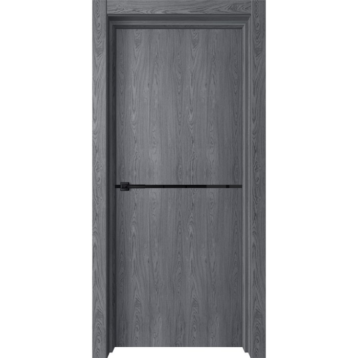 Дверное полотно «Кама 1», 600×2000 мм, глухое, цвет ольха серая