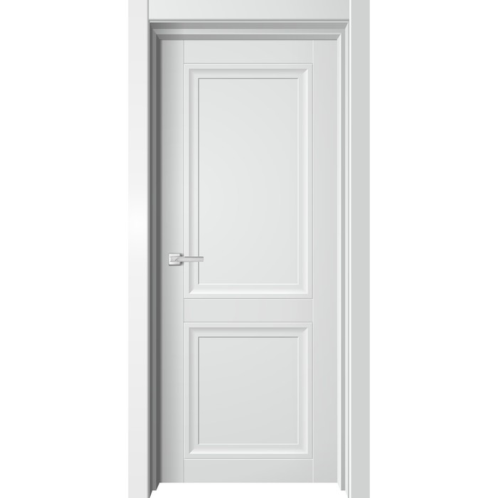 Дверное полотно «Atom», 600×2000 мм, глухое, цвет белый бархат