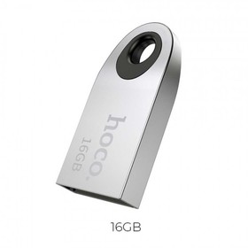 Флешка Hoco UD9 Insightful, 16 Гб, USB2.0, чт до 25 Мб/с, зап до 10 Мб/с, металл, серая