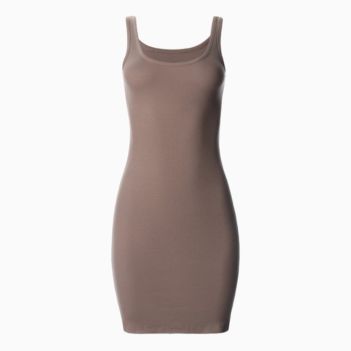 Платье женское, цвет коричневый, размер 44 (M)