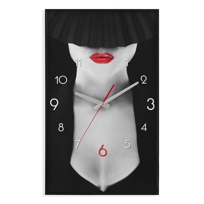 Часы-картина настенные, интерьерные Девушка, плавный ход, 57 х 35 см часы картина настенные девушка плавный ход 40 х 60 см
