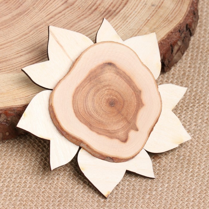 фото Подставка под горячее "листок", 12 см, можжевельник