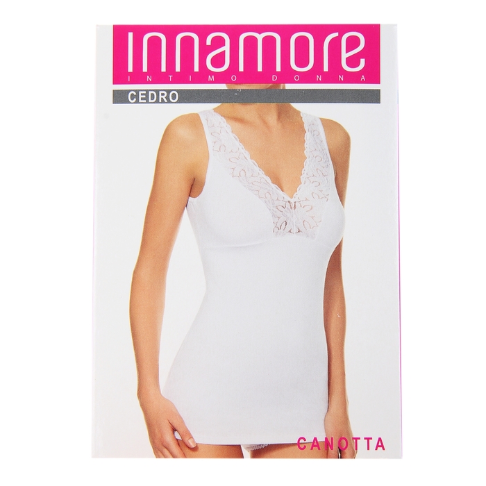 Майка женская Cedro, цвет белый, размер 44 (3) (арт. BD22270)