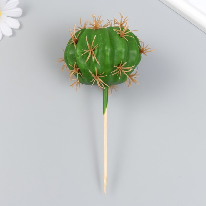 Искусственное растение для творчества Кактус Гимнокалициум 8х10,5 см длинна 16 см искусственное растение для творчества кактус опунция 13 5х7 см длинна 20 см