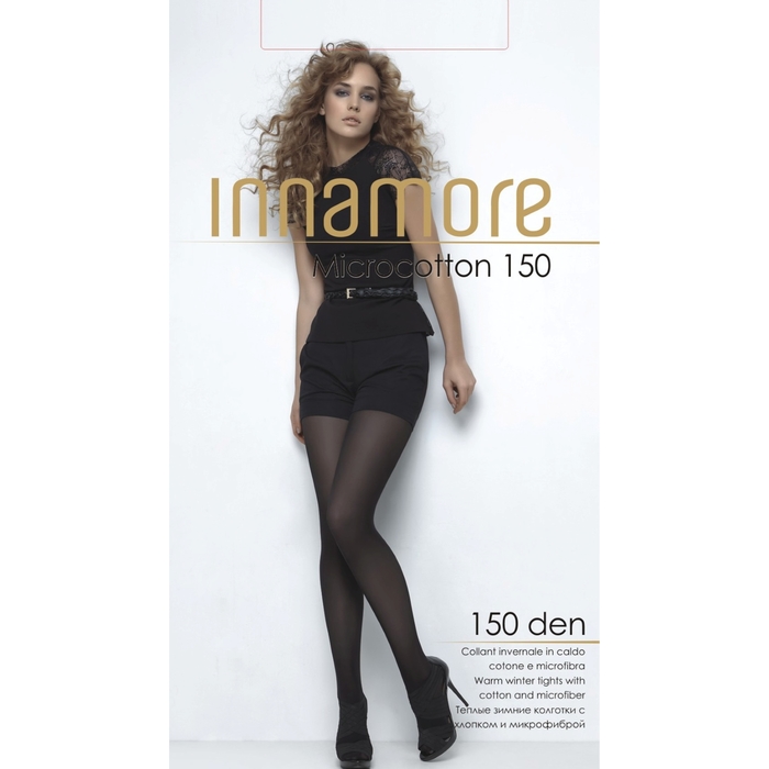 Колготки женские INNAMORE Micro Cotton 150 (nero, 3)