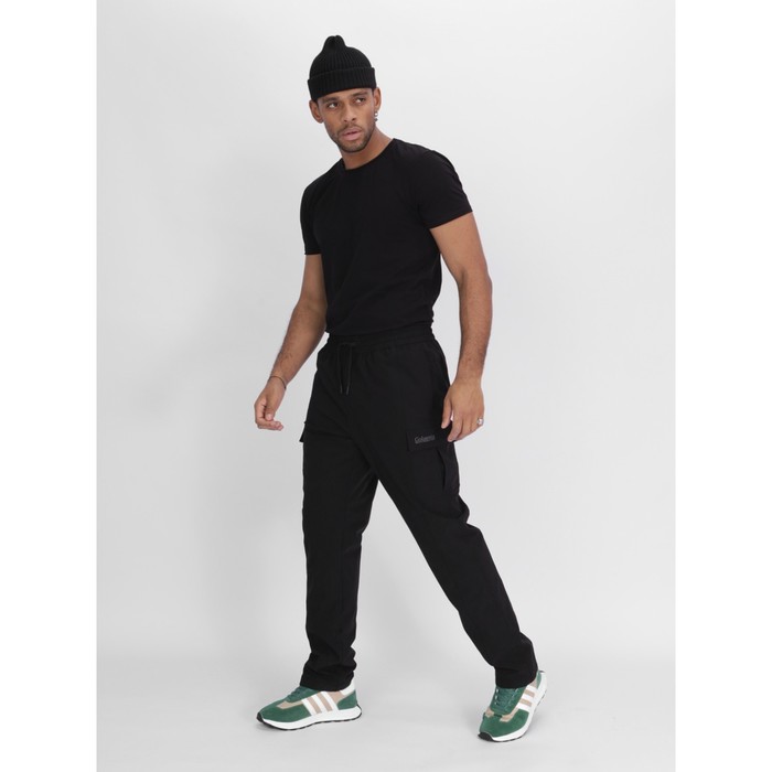 

Брюки мужские спортивные утеплённые, размер 52, цвет чёрный