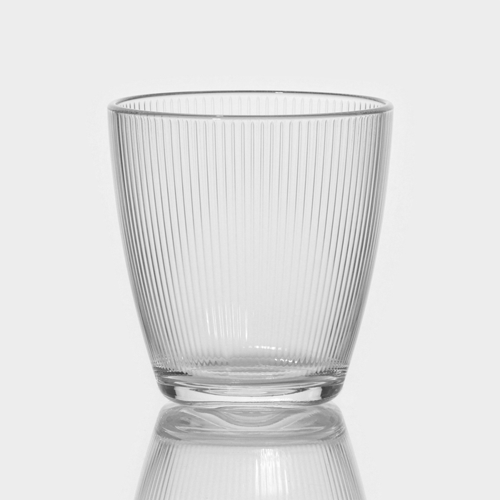 Стакан низкий стеклянный «Концепто Страйпи», 250 мл стакан низкий концепто страйпи 250 мл