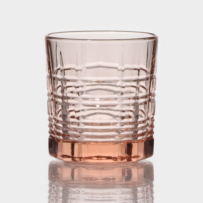 Стакан низкий стеклянный «Даллас», 300 мл, цвет розовый стакан низкий стеклянный зальцбург 300 мл цвет розовый