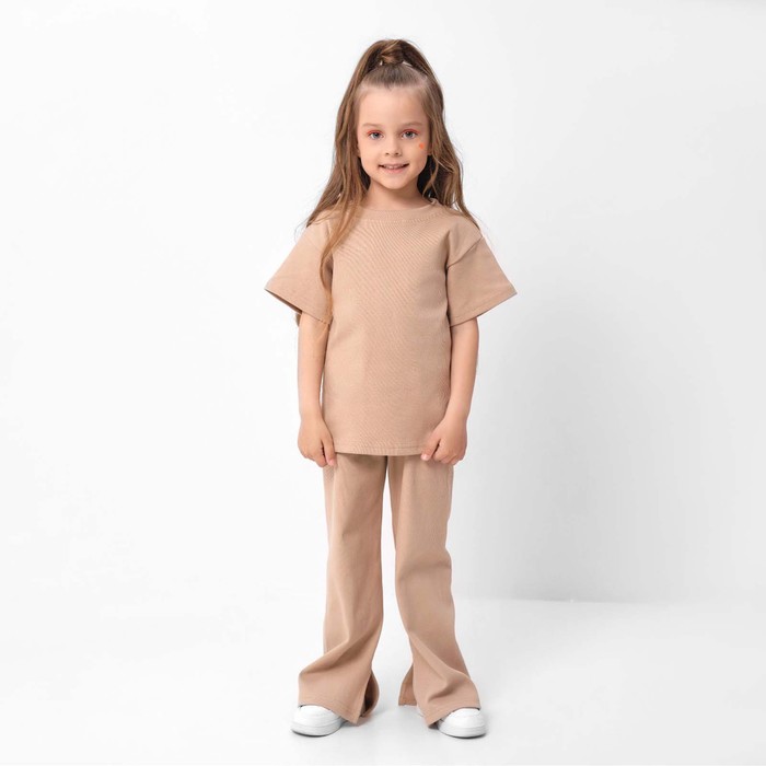 

Костюм детский (футболка, брюки) KAFTAN р. 30 (98-104 см), бежевый