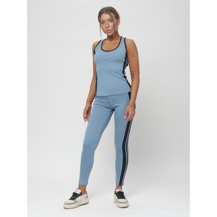 

Костюм для фитнеса женский, размер 46-48, цвет голубой