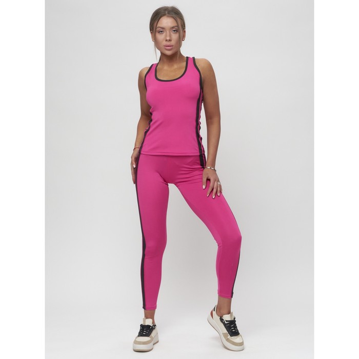 фото Костюм для фитнеса женский, размер 42-44, цвет розовый mtforce