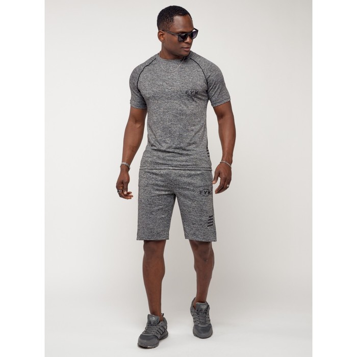 фото Спортивный костюм мужской, размер 48-50, цвет серый mtforce