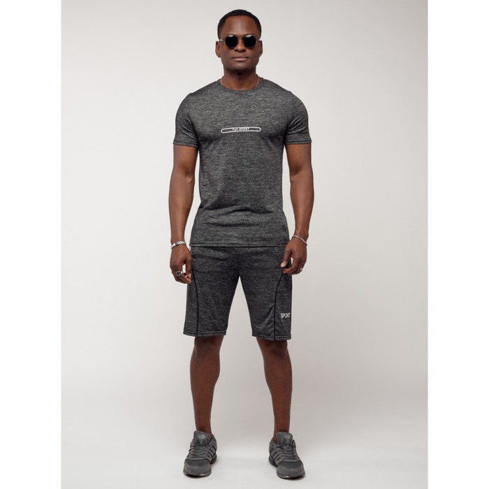 фото Спортивный костюм мужской, размер 54-56, цвет тёмно-серый mtforce