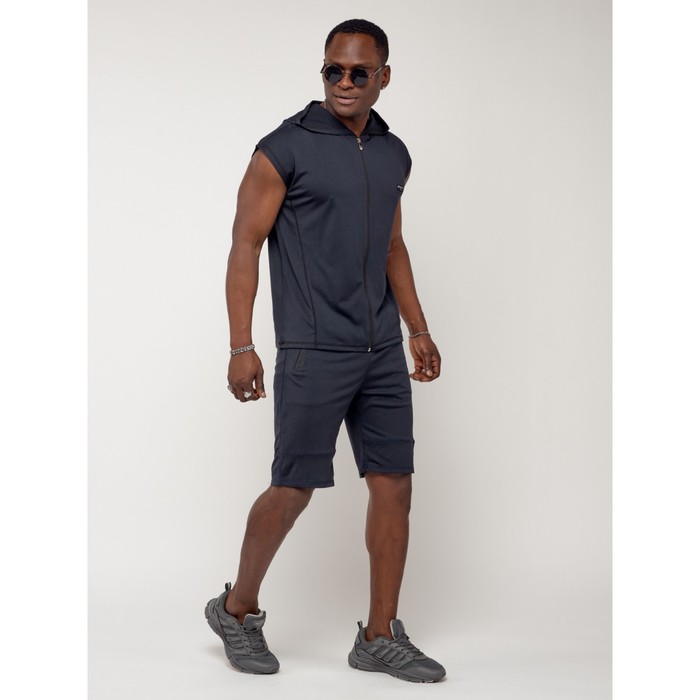 фото Спортивный костюм мужской, размер 46-48, цвет тёмно-синий mtforce