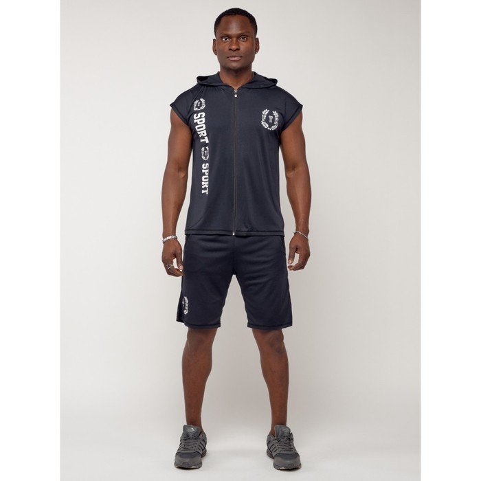 

Спортивный костюм мужской, размер 46-48, цвет тёмно-синий