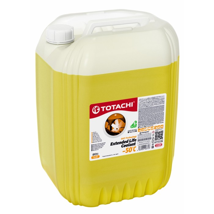 

Антифриз Totachi ELC -50 C, жёлтый, 20 л