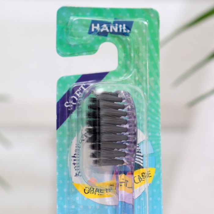 фото Зубная щетка dental pro care purple мягкая hanil