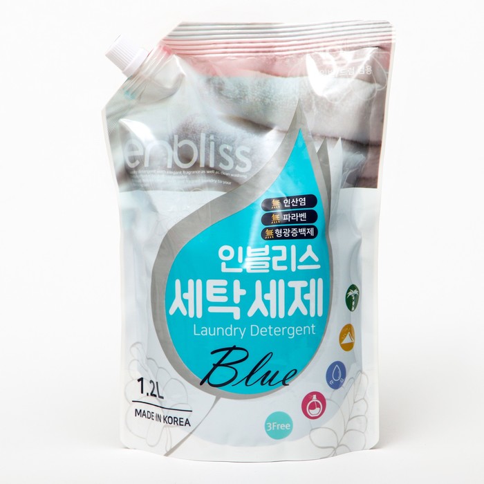 Средство жидкое для стирки белья Enbliss Blue, 1,2 л