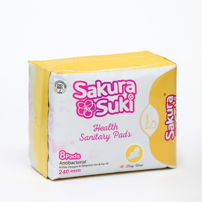 цена Прокладки гигиенические Sakura Suki Женские 240 мм дневные, 8 шт