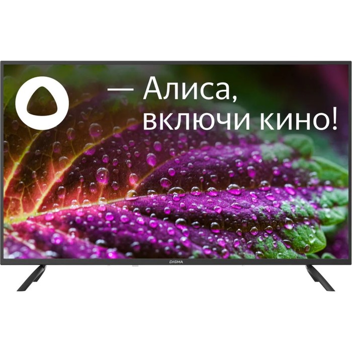 Телевизор Digma DM-LED43SBB31, 43, 1920x1080, DVB-T/T2/C/S/S2, HDMI 3, USB 2, Smart TV