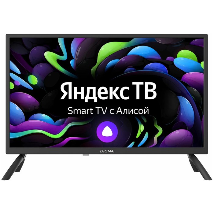 Телевизор Digma DM-LED24MBB21, 24", 1366x768, DVB-T/T2/C/S/S2, HDMI 3, USB 2, Smart TV