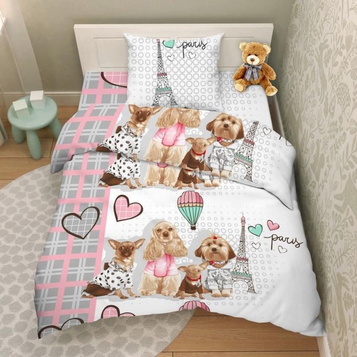 

Постельное бельё детское, размер 150х214 см, 145х215 см, 70х70 см
