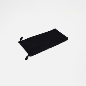 Футляр для очков Текстиль, 9*0,5*7,5 см, плотность 190 г/м2, на затяжках, черный