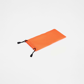 Футляр для очков Текстиль, 9*0,5*7,5 см, плотность 190 г/м2, на затяжках, оранжевый