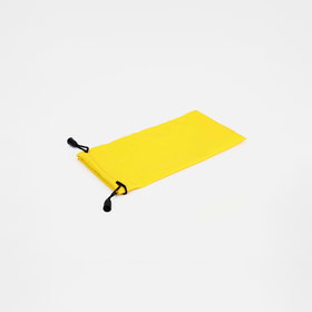 Футляр для очков Текстиль, 9*0,5*7,5 см, плотность 190 г/м2, на затяжках, желтый