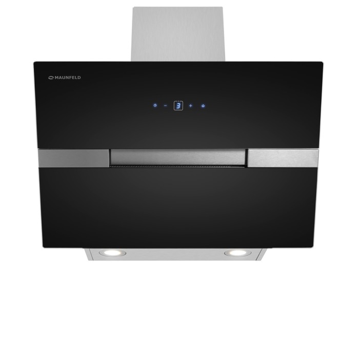 

Кухонная вытяжка MAUNFELD Mersey 50, 1050 м3/ч, 3 режима, черный/вставка сатин